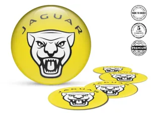 Jaguar Adesivo Cupola Stile Loghi Cerchio Lusso